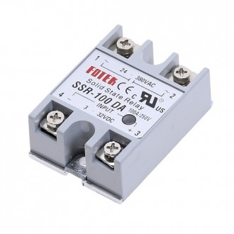 Однофазное твердотельное реле SSR-100DA 100A DC-AC. Киев. фото 1 Однофазное твердотельное реле SSR-100DA 100A DC-AC. Киев. фото 1
