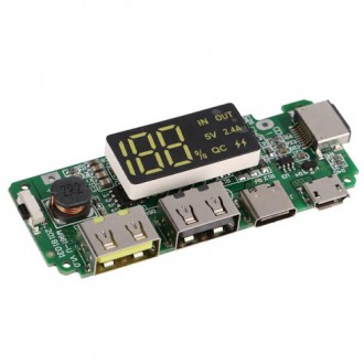 Функціональна плата-контролер H961-U шостої версії для зарядки Li-ion акумулятор. . фото 2