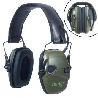 Активні шумоподавляючі навушники для захисту органів слуху при стрільбі, будівни. . фото 2