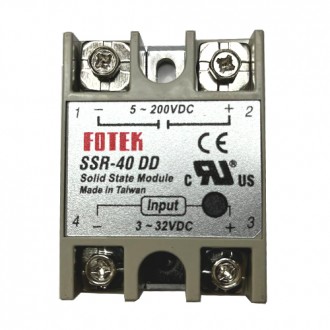 Однофазное твердотельное реле SSR-40DD 40А DC-DC. Киев. фото 1 Однофазное твердотельное реле SSR-40DD 40А DC-DC. Киев. фото 1