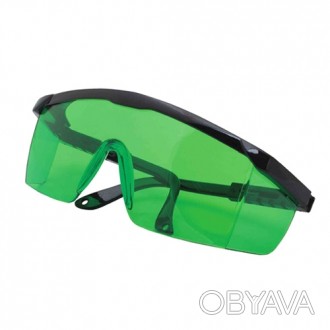 Специальные очки с зеленым "стеклом" для усиления видимости зеленого лазерного л. . фото 1