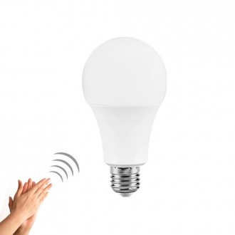 Лампа світлодіодна з датчиком звуку і освітленості E27, 9Вт LED. Київ. фото 1 Лампа світлодіодна з датчиком звуку і освітленості E27, 9Вт LED. Київ. фото 1
