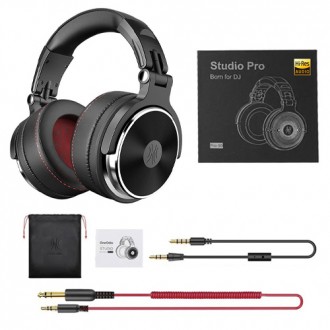 OneOdio Studio Pro 50 — накладні дротові навушники для аудіофілів, які заб. . фото 4