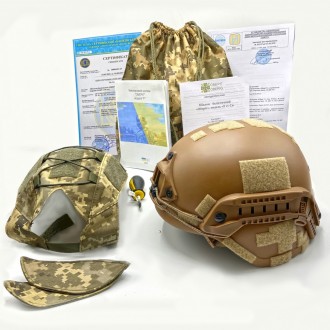 
 
 Кевларовые шлемы "ОБЕРІГ" модели F2 
Общая комплектация: шлем + кавер на выб. . фото 3