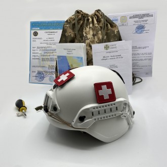 
 
 Кевларовые шлемы "ОБЕРІГ" модели F2 для медицинских служб и гражданских подр. . фото 3