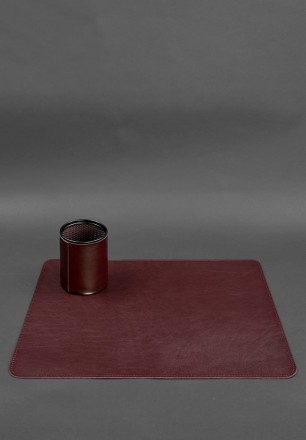 Шкіряний настільний набір складається з трьох предметів: килимок під ноутбук, пі. . фото 4