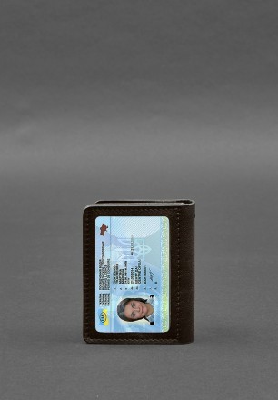 
Шкіряна обкладинка для посвідчення водія, ID і пластикових карток 2.0 коричнева. . фото 8