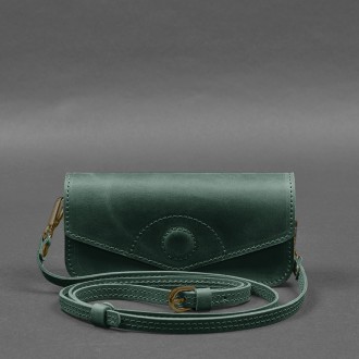 Шкіряна сумка-футляр для окулярів (міні-сумка) зелений Crazy Horse
Міні-сумка фу. . фото 7