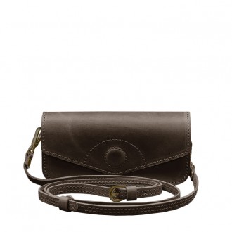 Шкіряна сумка-футляр для окулярів (міні-сумка) темно-коричневий Crazy Horse
Міні. . фото 8