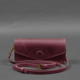 Шкіряна сумка-футляр для окулярів (міні-сумка) бордовий Crazy Horse
Міні-сумка ф. . фото 7