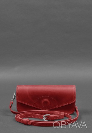 Шкіряна сумка-футляр для окулярів (міні-сумка) кораловий Crazy Horse
Міні-сумка . . фото 1