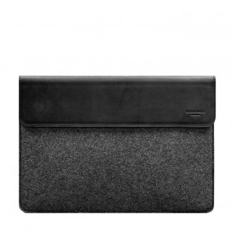Чохол для ноутбука 15” - стильний аксесуар із фетру та натуральної шкіри, який з. . фото 7