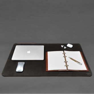 Килимок для робочого столу 2.0 темно-коричневий — двосторонній. Настільний аксес. . фото 6