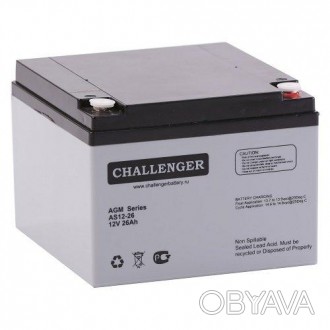 Аккумулятор для ИБП Challenger AS12-26 12 В 26 А/ч — свинцово-кислотная герметиз. . фото 1
