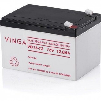 Аккумуляторная батарея для ИБП VINGA U0211286 12В 12 А/ч — свинцово-кислотная ба. . фото 2