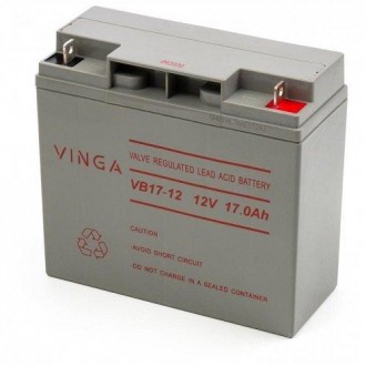 Акумуляторна батарея для ДБЖ VINGA U0211290 12 В 17 А·год — олив'яно-кислотна ба. . фото 2