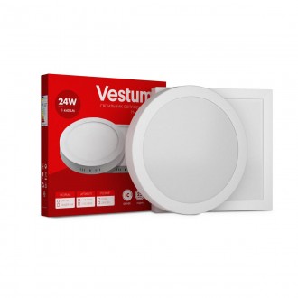 Круглий світлодіодний накладний світильник Vestum 24W 4000K 220V 1-VS-5305. Херсон. фото 1 Круглий світлодіодний накладний світильник Vestum 24W 4000K 220V 1-VS-5305. Херсон. фото 1