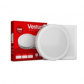 Круглий світлодіодний накладний світильник Vestum 18W 6000K 220V 1-VS-5307. Херсон. фото 1 Круглий світлодіодний накладний світильник Vestum 18W 6000K 220V 1-VS-5307. Херсон. фото 1