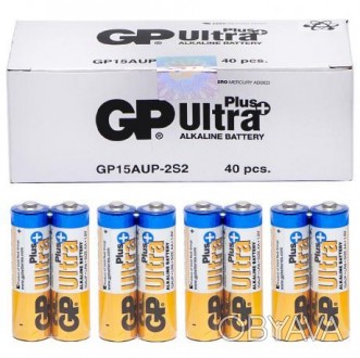 Батарейка GP 15АUP-2S2 по 2 шт AlkalineUltra Plus по 2 шт. в спайці, 1,5V. . фото 1