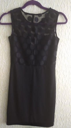Черное платье с кружевом на худеньких девушек или подросткам р.С, Gloria Jeans .. . фото 4