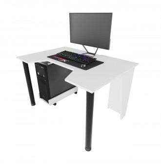 Игровой стол ТМ ZEUS «GAMER-1»!
Недорогой геймерский стол с эргономичными свойст. . фото 3