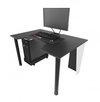 Игровой стол ТМ ZEUS «GAMER-1»!
Недорогой геймерский стол с эргономичными свойст. . фото 3