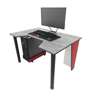 Игровой стол ТМ ZEUS «GAMER-1»!
Недорогой геймерский стол с эргономичными свойст. . фото 2