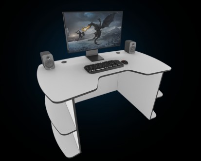 Геймерський стіл «Floki-2» з вирізом!
Комп'ютерний стіл для геймера Floki-2 – це. . фото 3