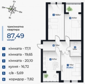 Встигніть придбати. Квартира для великої сім'ї за АКЦІЙНОЮ ЦІНОЮ
Житловий компле. Пасечная. фото 2