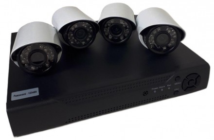 Описание Комплекта видеонаблюдения на 4 камеры UKC DVR KIT 520 AHD 4ch Gibrid 69. . фото 2