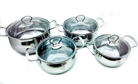 Набор кастрюль с крышками из 4шт A-plus 2061. Дніпро. фото 1