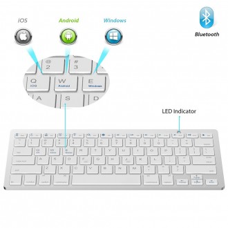 Беспроводная клавиатура keyboard bluetooth BK3001 X5
Стильная и компактная беспр. . фото 3