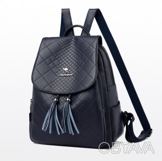 Модный женский городской рюкзак Кенгуру, стильный рюкзачок для девушек Синий
