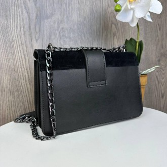 Женская замшевая мини сумочка клатч в стиле Yves Saint Laurent, маленькая сумка . . фото 5