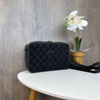 Женская замшевая сумочка клатч в стиле Гучи, мини сумка на цепочке Gucci реплика. . фото 10