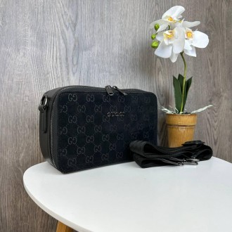 Женская замшевая сумочка клатч в стиле Гучи, мини сумка на цепочке Gucci реплика. . фото 5