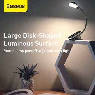 Описание Лампы аккумуляторной настольной Baseus Comfort Reading Mini Clip Lamp D. . фото 10
