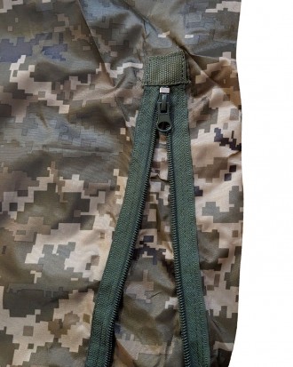Костюм водостойкий армейский с капюшоном цвет пиксель размерный ряд 48—54 курточ. . фото 8