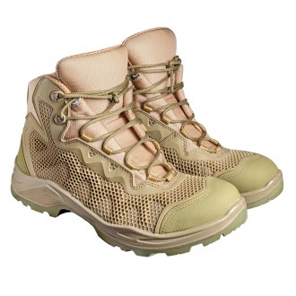 Армейские полевые ботинки нового образца на шнуровке летний вариант цвет по фото. . фото 2