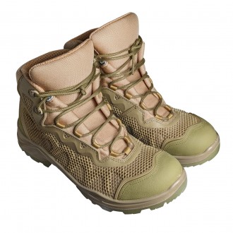 Армейские полевые ботинки нового образца на шнуровке летний вариант цвет по фото. . фото 4