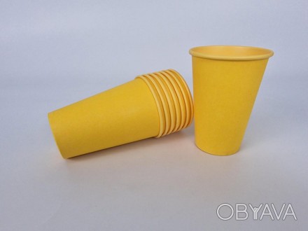 Бумажные стаканы и другая бумажная посуда изготовлены из высококачественного, пр. . фото 1