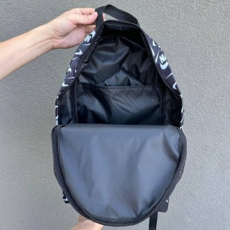 Стильный черный городской рюкзак с принтом Nike. Рюкзак Для путешествий, трениро. . фото 6