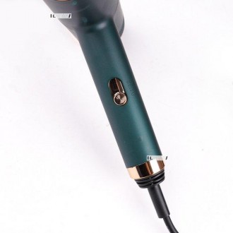 Фен для волосся електричний з холодним і гарячим повітрям 1200W DSP Зелений (302. . фото 5