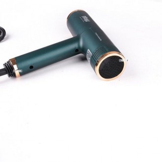 Фен для волосся електричний з холодним і гарячим повітрям 1200W DSP Зелений (302. . фото 4