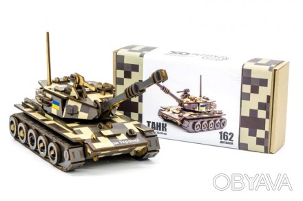 
Дерев'яний танк - це 3D-конструктор серії машин, який буде особливо цікавий для. . фото 1