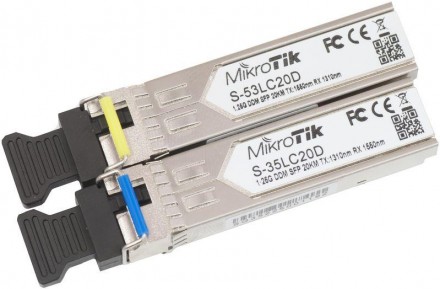 Комплект одномодовых оптический модулей SFP (Rx/Tx); Включающая в себя S-35LC20D. . фото 3