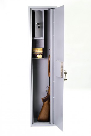 Сейф предназначен для хранения 2 единицы огнестрельного оружия до 1270 мм высото. . фото 4