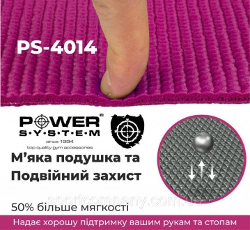 Килимок для фітнесу і йоги Power System PS-4014 FITNESS-YOGA MAT 
Призначення: д. . фото 6