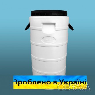 "Бочка 50 литров пластиковая для жидких, твёрдых, сыпучих или вязких пищевых про. . фото 1