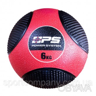 Медбол Power System PS-4136 6 кг- це набивний м'яч, який використовується для сп. . фото 1